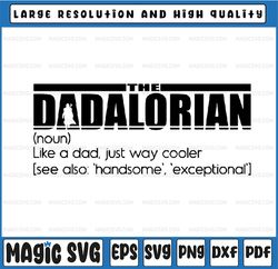 The Dadalorian Defination Like A Dad SVG files for Cricut dxf files for Silhouette, Father's Day, Digital Download