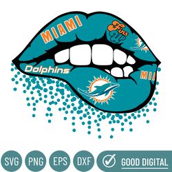 Miami Dolphins Lips Svg, Dolphins Svg, Dolphins Football Svg, Lips Designs Mascot Svg, Dolphins Mascot Svg, Dolphins