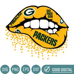 Green Bay Packers Svg, Green Bay Packers Lips Svg, Green Bay Packers Svg For Cricut,Green Bay Packers Cut File