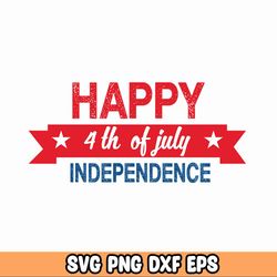 Happy 4th of July Svg, 4th July svg, Independence day Svg, USA Holiday, American Flag, 4th of July svg