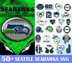 50  Seattle Seahawks Svg Bundle, NFL svg, Football Svg