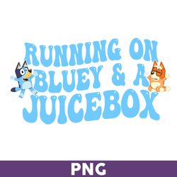 Running On Bluey & A Juicebox Png, Bluey Png, Bluey And Bingo Png, Bluey Iced Coffee Png, Bluey Dog Png - Download