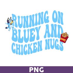 Running On Bluey And Chicken Nugs Png, Bluey Png, Bingo Png, Bluey And Bingo Png, Bluey Dog Png - Download