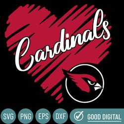 Cardinals Heart Svg, Arizona Cardinals Png Files, Arizona Cardinals Svg Files For Cricut, Arizona Cardinals Logo Svg.