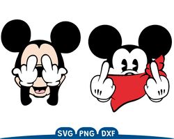 Disney Mickey fuck you svg, Mickey Mouse clubhouse svg