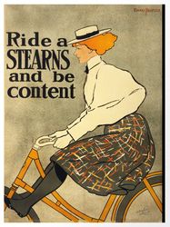 Ride a Stearns and be Content  - Cross Stitch Pattern Counted Vintage PDF - 111-223