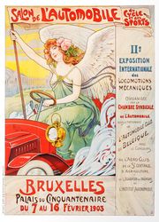 Cycle and Sports Car Show, Brussels - Cross Stitch Pattern Counted Vintage PDF - 111-227