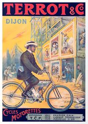 Terrot Dijon Cycles Motorettes - Cross Stitch Pattern Counted Vintage PDF - 111-241