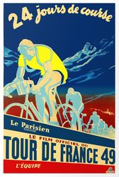 Tour de France, 1949 - Cross Stitch Pattern Counted Vintage PDF - 111-248