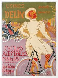 Usines Delin Cycles Automobiles Moteurs - Cross Stitch Pattern Counted Vintage PDF - 111-252