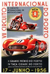 VII Circuito Internacional do Porto, 1956  - Cross Stitch Pattern Counted Vintage PDF - 111-258