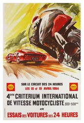 Vintage Grand Prix Poster  - Cross Stitch Pattern Counted Vintage PDF - 111-259