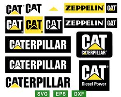 Caterpillar Logo svg, Caterpillar Tractor svg, CAT svg, Caterpillar Excavator svg png