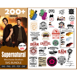 200 Designs Supernatural SVG Bundle SVG