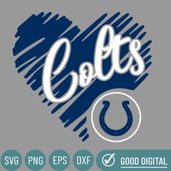 Colts Heart Svg, Indianapolis Colts Png, Indianapolis Colts Svg For Cricut, Indianapolis Colts Logo Svg, Indianapolis