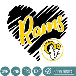 Rams Heart Svg, New Los Angeles Rams Png, Los Angeles Rams Svg For Cricut, Los Angeles Rams Logo Svg, Los Angeles Rams