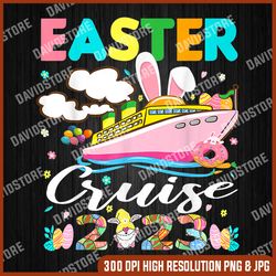 Easter Cruise 2023 Png, Funny Happy Easter Ship Png, Easter Rabbit Ear Png, Digital File, PNG High Quality, Sublimation