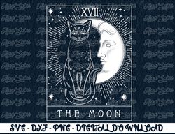 Tarot Card Crescent Moon And Cat Graphic  Digital Prints, Digital Download, Sublimation Designs, Sublimation,png, instan
