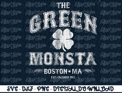 The Green Monsta Boston   Digital Prints, Digital Download, Sublimation Designs, Sublimation,png, instant download