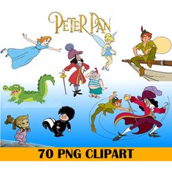 70 Peter Pan Clipart, Tinker Bell Peter Pan, Peter Pan Clipart, Neverland Png, Tinkerbell Png
