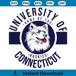 Vintage 90s University Of Connecticut SVG Basketball SVG Cutting Files