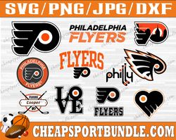 Bundle 11 Files Philadelphia Flyers Hockey Team Svg, Philadelphia Flyers Svg, NHL Svg, NHL Svg, Png, Dxf, Eps