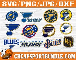 Bundle 12 Files St Louis Blues Hockey Team Svg, St Louis Blues SVG, NHL Svg, NHL Svg, Png, Dxf, Eps, Instant Download