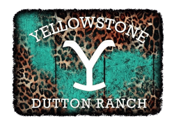 Cowboy Movie Dutton Ranch Leopard Tumbler Template Sublimation Designs Download
