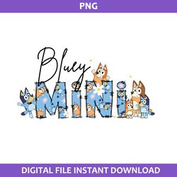 Bluey Mini Png, Bluey Mother's Day Png, Mother's Day Png, Bluey Png, Cartoon Png Digital File