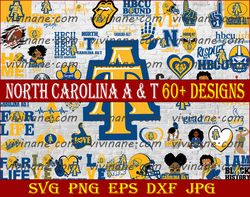 Bundle 53 Files North Carolina A & T Football Team Svg, North Carolina A & T svg, HBCU Team svg, Mega Bundle, Designs