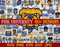 Bundle 61 Files Fisk University Football Team Svg, Fisk University SVG, HBCU Team svg, Mega Bundle, Designs, Cricut