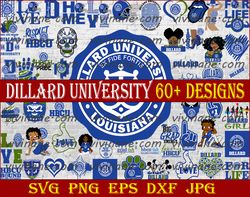 Bundle 61 Files Dillard University Football Team Svg, Dillard University SVG, HBCU Team svg, Mega Bundle, Designs
