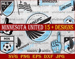 Bundle 12 Styles MLS Minnesota United Soccer Team svg, Minnesota United svg, MLS Teams svg, MLS Svg, Png, Dxf, Eps,
