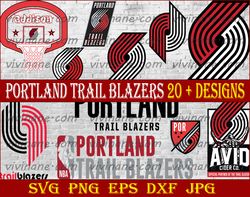 Bundle 10 Files Portland Trail Blazers Basketball Team svg, Portland Trail Blazers svg, NBA Teams Svg, NBA Svg, Png, Dxf