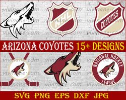 Bundle 6 Files Arizona Coyotes Hockey Team Svg, Arizona Coyotes svg, NHL Svg, NHL Svg, Png, Dxf, Eps, Instant Download