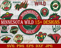 Bundle 16 Files Minnesota Wild Hockey Team Svg, Minnesota Wild svg, NHL Svg, NHL Svg, Png, Dxf, Eps, Instant Download