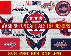Bundle 13 Files Washington Capitals Hockey Team Svg, Washington Capitals Svg, NHL Svg, NHL Svg, Png, Dxf, Eps