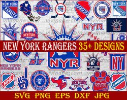 Bundle 28 Files New York Rangers Hockey Team Svg, New York Rangers Svg, NHL Svg, NHL Svg, Png, Dxf, Eps