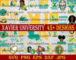 Bundle 37 Files Xavier University Football Team Svg, Xavier University SVG,  HBCU Team svg, Mega Bundle, Designs,