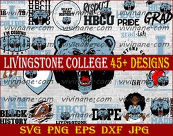 Bundle 22 Files Livingstone College Football Team  Svg, Livingstone College svg, HBCU Team svg, Mega Bundle, Designs,