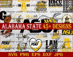 Bundle 20 Files Alabama State University Football Team Svg, Alabama State University SVG, HBCU Team svg, Mega Bundle,