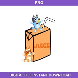 Bluey Ang Bingo Juice Png, Bluey And Bingo Png, Juice Box Png, Bluey Png, Cartoon Png Digital File