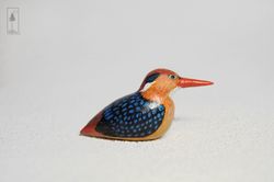 kingfisher oriental dwarf  bird figurine