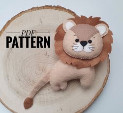 DIY Lion    ornaments pattern Lion   patterns felt PDF