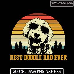 Vintage Jack Russel Dad T-Shirt - Best Doodle Dad Ever Fathers Day SVG