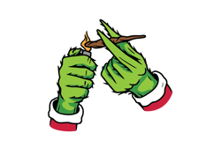 Grinch Svg, Lighting Cannabis SVG, grinch smoking svg, Light Marijuana Blunt, Christmas Weed Joint, grinch birthday svg,