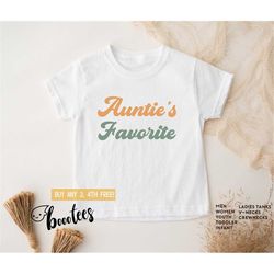 Funny Auntie Shirt for Kids Adults Personalized Name Funny T-shirt Men Women Baby Tees Tshirt Gift Birthday Aunt Nephew