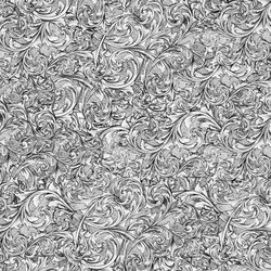 Hand Drawn Silver Scrollwork Engraving 22 Seamless Tileable Repeating Pattern
