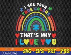 Puzzle Rainbow In April We Wear-Blue Autism Awareness Month Svg, Eps, Png, Dxf, Digital Download