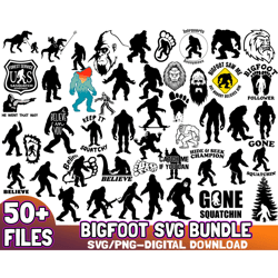 50 FILES Bigfoot svg Bundle